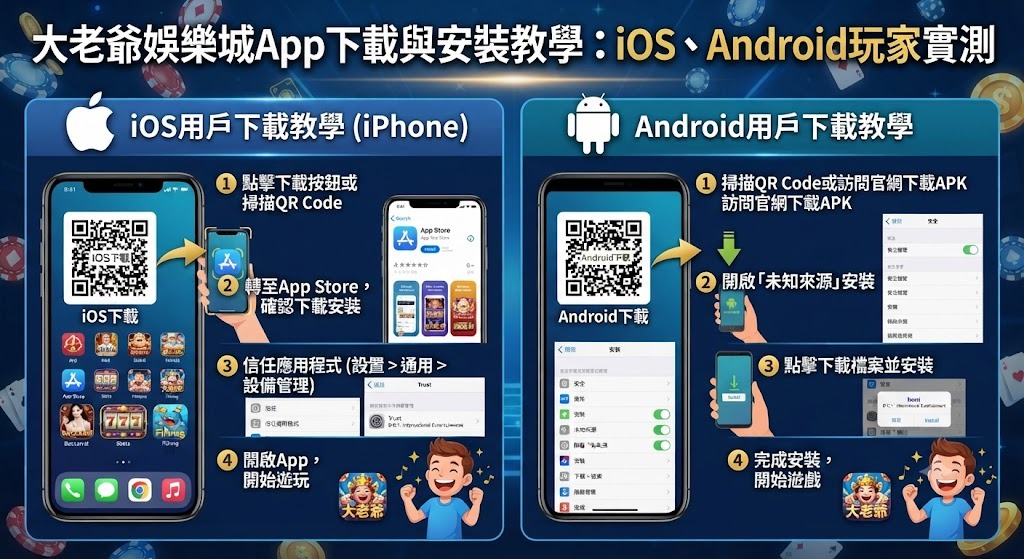 大老爺娛樂城App下載與安裝教學